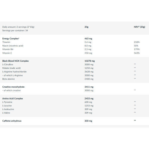 BLACK BLOOD NOX+ 334GR