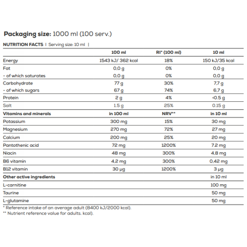Multi Hypotonic Drink 1000ml (1:65) BIOTECH