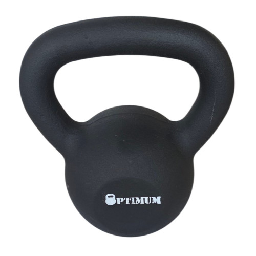 KETTLEBELL 10KG BLACK MAT OPTIMUM