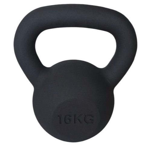 KETTLEBELL 16KG BLACK MAT OPTIMUM