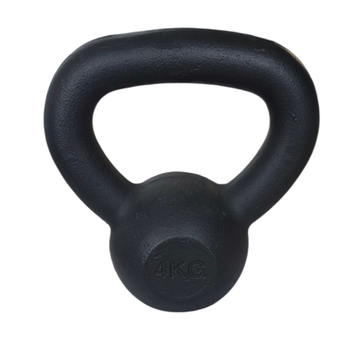 KETTLEBELL 4kg BLACK MAT OPTIMUM