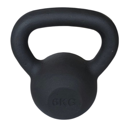 KETTLEBELL 6KG BLACK MAT OPTIMUM