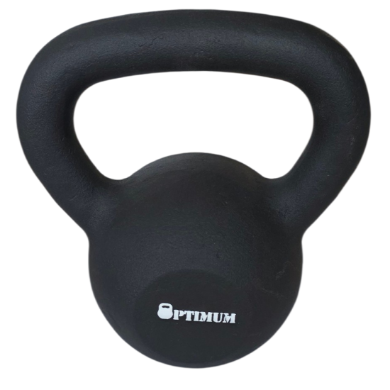 KETTLEBELL 8KG BLACK MAT OPTIMUM