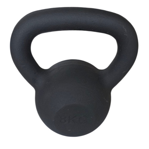 KETTLEBELL 8KG BLACK MAT OPTIMUM