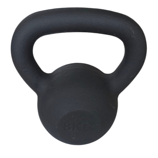 KETTLEBELL 8KG BLACK MAT OPTIMUM