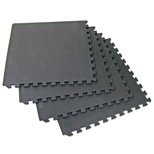 Δάπεδο προστασίας Puzzle EVA (Μαύρο) 1.2cm (Σετ 4τμχ)
