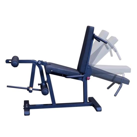 Body-Solid Seated Leg Extension & Supine Curl-Black