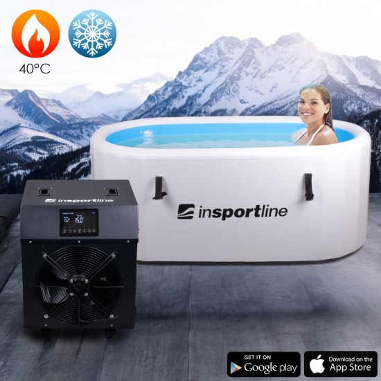 Cold Water Immersion Tub inSPORTline Laaches 135 x 80 x 65 cm w/ Thermostat