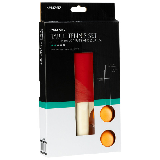 Avento Σετ 2 Ρακέτες Ping Pong & 2 Μπαλάκια Avento Σετ 2 Ρακέτες Ping Pong & 2 Μπαλάκια