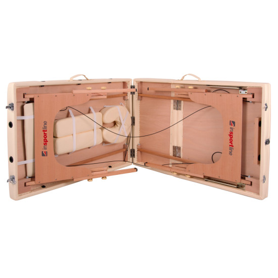 Κρεβάτι μασάζ inSPORTline καφέ Japane ξύλινο