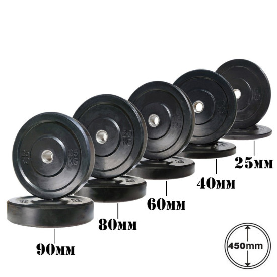 RUBBER BUMPER PLATE 10kg OPTIMUM