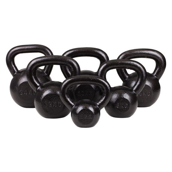 KETTLEBELL 6KG BLACK MAT OPTIMUM